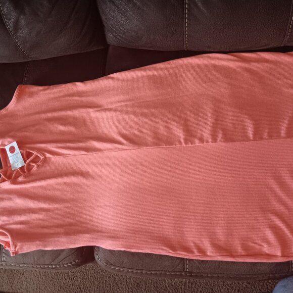 Women's Plus Size 3X Body Dress Peach Color - Picture 4 of 4